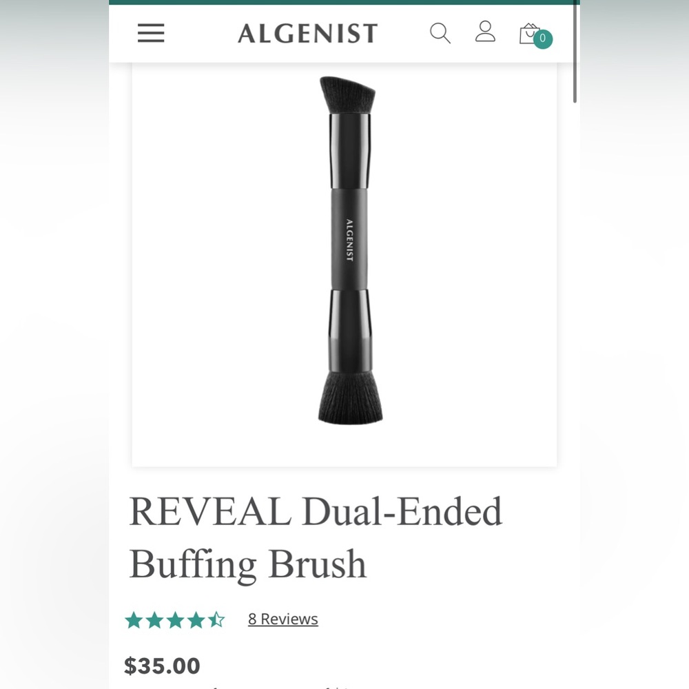 Algenist Reveal Dual-Ended Buffing Brush